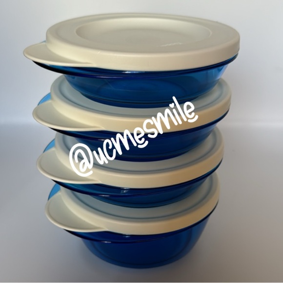 Tupperware Clear Elegant Acrylic Preludio Bowl Set - Picture 4 of 10